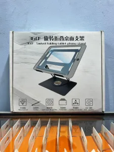 360 Swivel Folding Tablet Phone Stand front